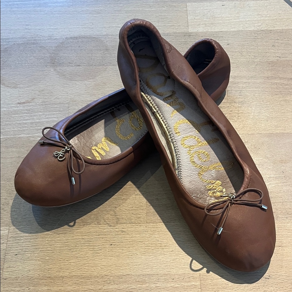 Sam Edelman Tan Leather Flats